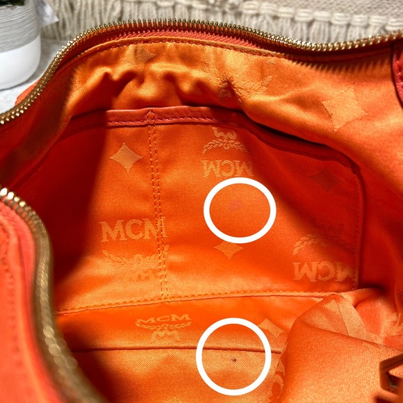 MCM Orange Small 2-way Bag - Picture 15 of 15